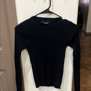 Cider Black Knit Top